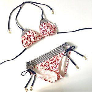 Sperry Top Sider Bikini Top Lobster Print Small